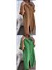 2026 Europäisches & Amerikanisches Frühling/Sommer Lockeres Casual Mittellanges Baumwoll-Leinen Hemdkleid für Damen