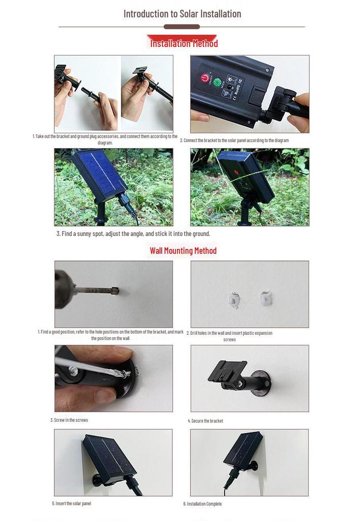 LED Solar Waterproof Cord Light for Outdoor Camping - High Brightness, Low Voltage, Starry Sky Effect, Super Bright, Colorful Wrap for Trees and Tents