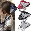 Striped Pattern Ethnic Style Hair Claw Tassel Hair Accessory Triangle Shark Clip  Commuting