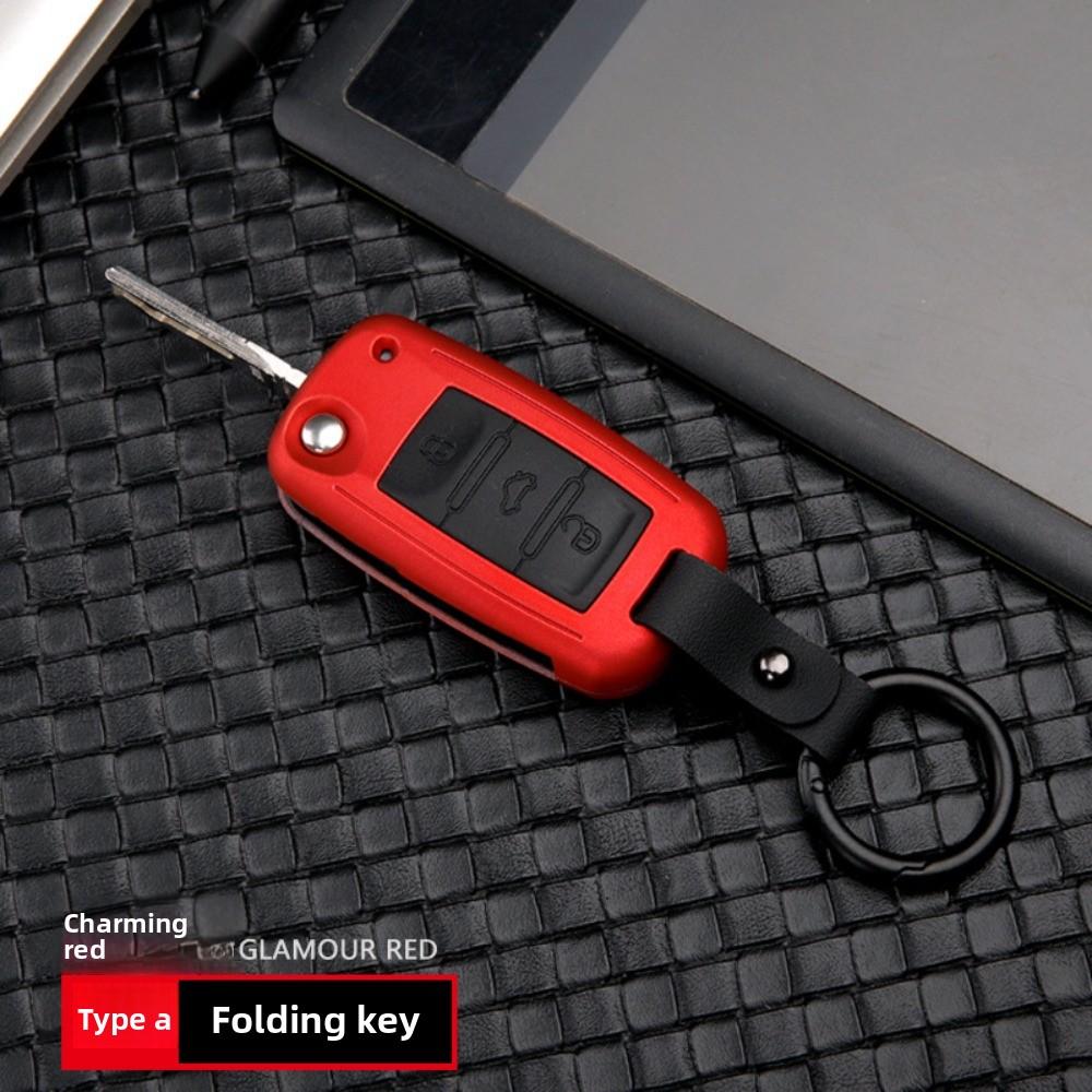 For VW Key Case for Magotan Passat Tiguan L Touareg Golf T-Roc Sagitar Car Keys Holder