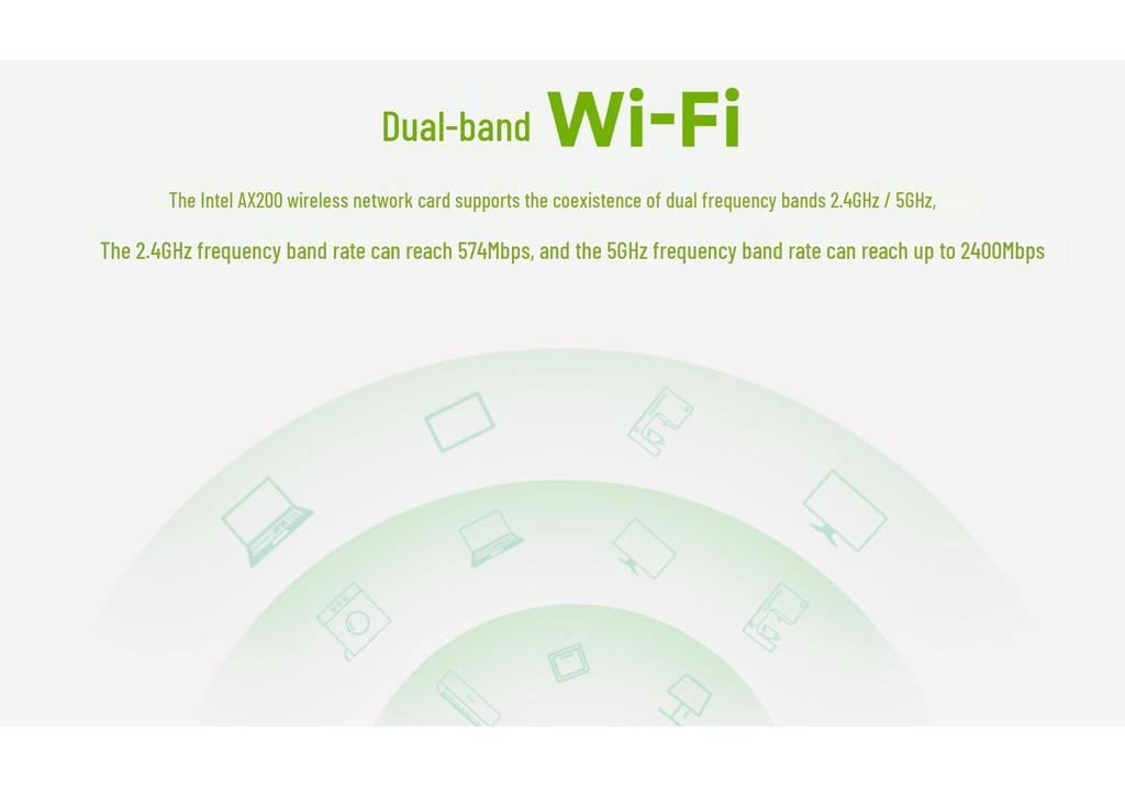 Intel AX200 Wi-Fi 6 Dual-Band Wireless Network Card with Bluetooth 5.2