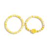 INS Style Bohemian Flower Bracelet Set: Mixed Color Polymer Clay, Elastic, Two-Piece