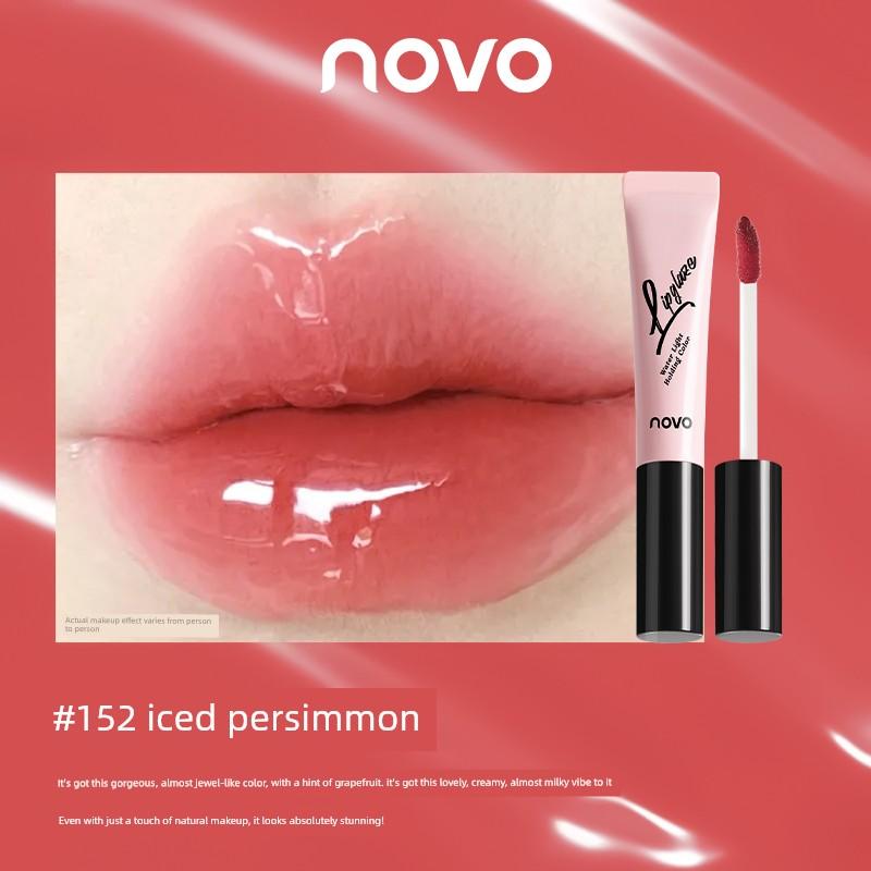 Novo Lip Gloss Mirror Finish Water-Glossy Light Mist Lip Balm Moisturizing Hydrating Glossy Plump Lips Lip Gloss