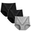 Set of 3 High-Waisted Women's Jacquard Panties - Sexy, Postpartum Abdomen Control, Hip Lift Design.