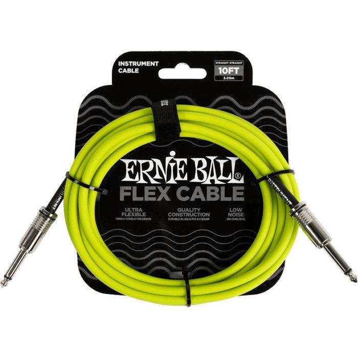 Câble instrument - Ernie Ball - EEB 6414 - 3 m - Vert - Blindage 95%