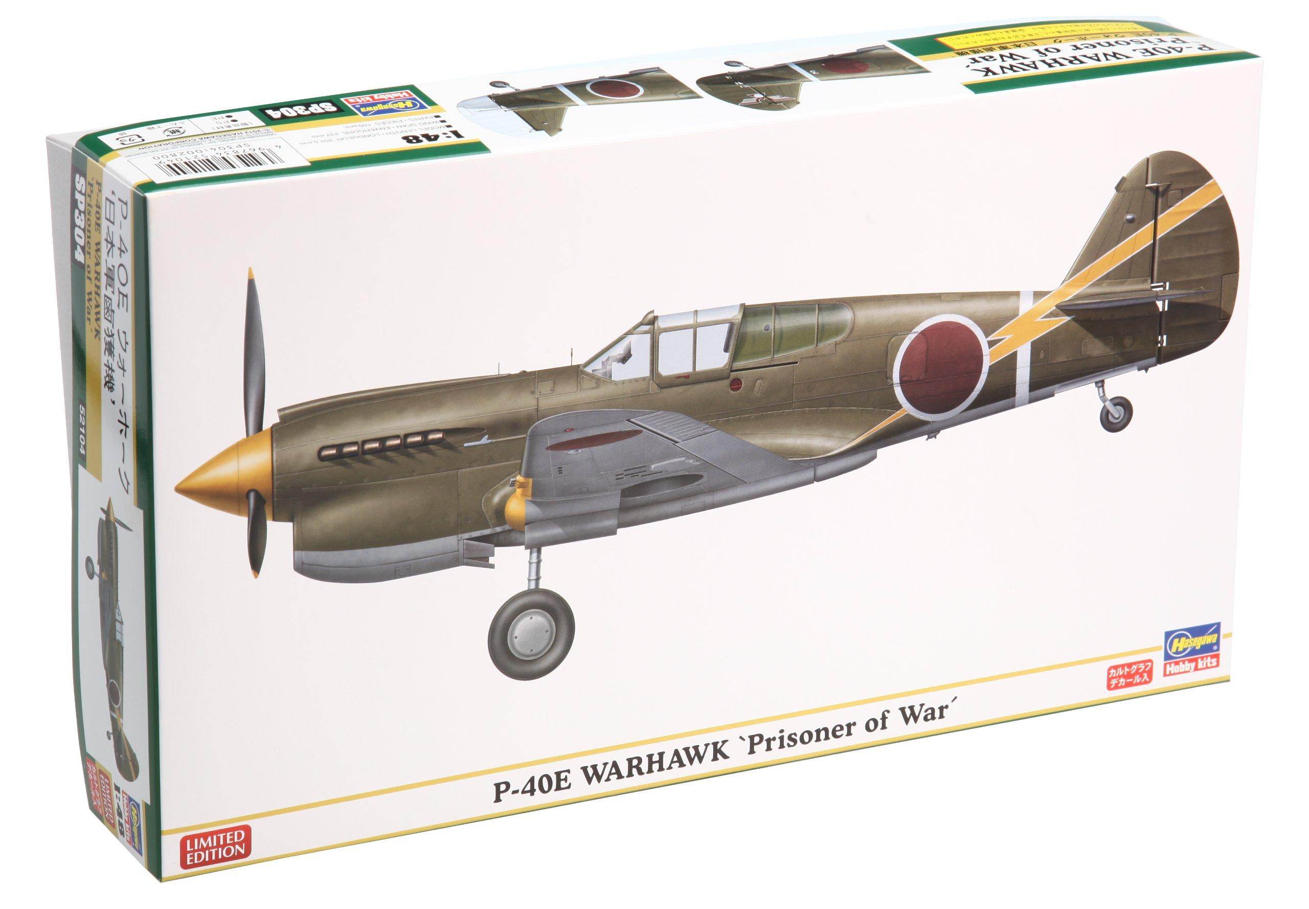 

Hasegawa Warhawk Japanese military captured aircraft 1/48 P-40E