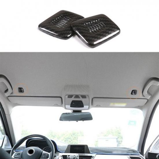 For BMW X7 G07 - Carbon Fiber Style Car Inner Microphone Cover Trim 2PCS