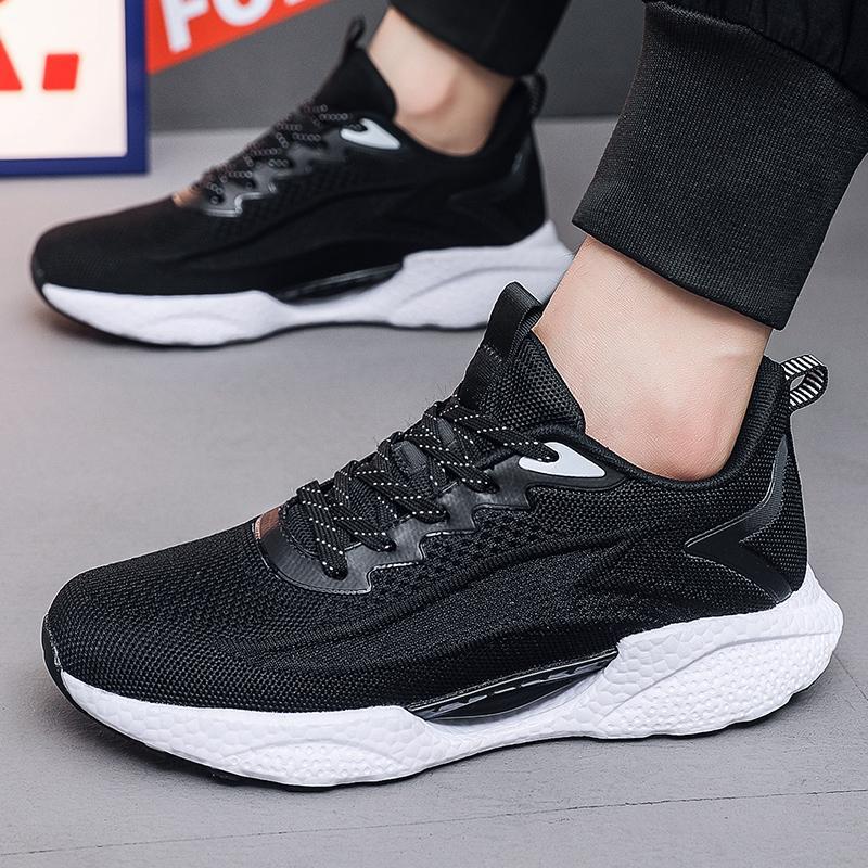 New Men's Shoes 2025 New Breathable Casual Shoes Shock-absorbing Sneakers Soft-soled Running Dad Coconut Shoes Sneakers