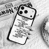The Vampire Diaries Quotes Art Phone Case For IPhone 17 16e 15 14 13 12 11 Pro Max Air Mini Soft Protective Cover