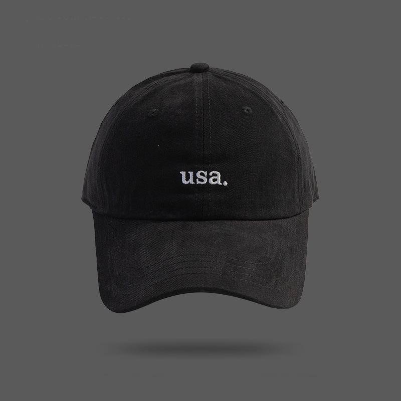 

High quality hats men s and women s embroidered soft top caps versatile street students couple baseball caps show small face Adjustable