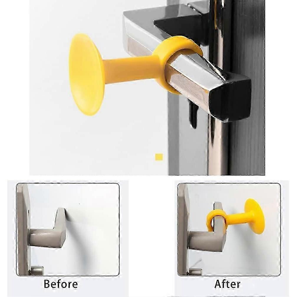 Pieces Silicone Door Handle Anti-Collision Pads To Avoid Damaging the Wall. Suction Handle Bumper Silent Silencer Suction Cup Door Stopper (7 Colors)