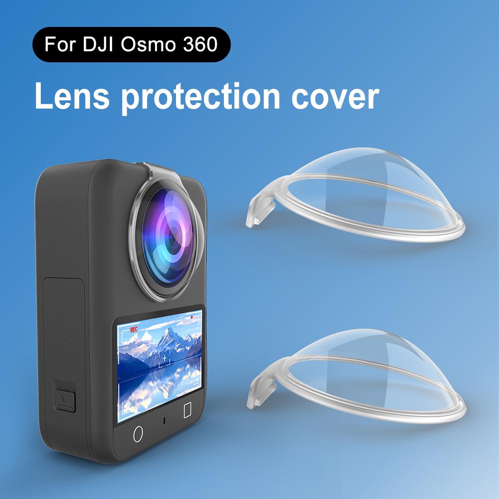 For DJI Osmo 360 Action Camera Lens Guard Wear Resist Seamless Plastic Lens Cover Camera Lens PC Protector Lens Protect Sleeve