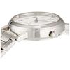 Cue and Cue Watch Analog Date Display Waterproof Metal Band Q04A-001PK Women's Silver