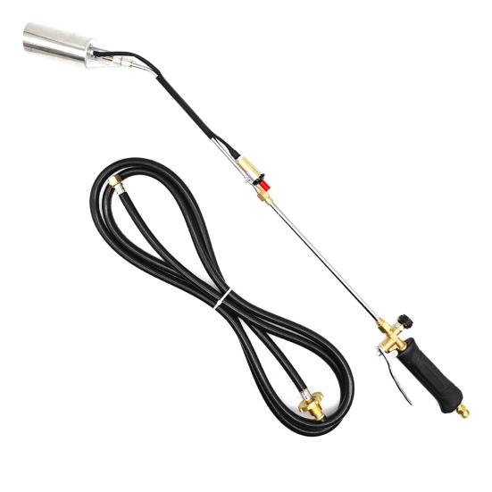 Propane Torch Weed Burner Weed Flame Torch with 10FT Hose High Output Long Arm Flamethrower with Self Igniter And Turbo Trigger for Weeding Melting