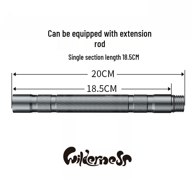 Многофункциональная треккинговая палка Douyin: Прямая трансляция, Складная подставка, Туристическое снаряжение из алюминиевого сплава и трость для пожилых