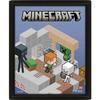 Minecraft Switching Terrain Lenticular 3D Print