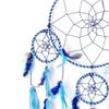 Dream Catcher Traditional Indian Dreamcatcher Wall Art for Bedrooms, Home Wall, Hanging Design, Height (Blue),Metal
