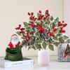 1/2Pcs Artificial Flower Christmas Decor Berry Branch Bouquet Xmas Tree Ornament Home Decor New Year 2026 Gift Navidad Accessory