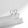 Classic Elegant Ear Buckles for Women Party Fine Jewelry Gifts 925 Sterling Silver Irregular Baroque Pearl Hoop Earrings