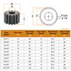 Dişli Çark 1M-87D/88D/89D/90D/92D/95D/96D/97D/98D/100D Diş Aralığı 3,14 mm Toplam Yükseklik 10 mm Motor Dişlisi Karbon Çelik Siyah Kaplama