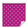 Purple and Powder Pink Hearts Wallpaper 50x1000