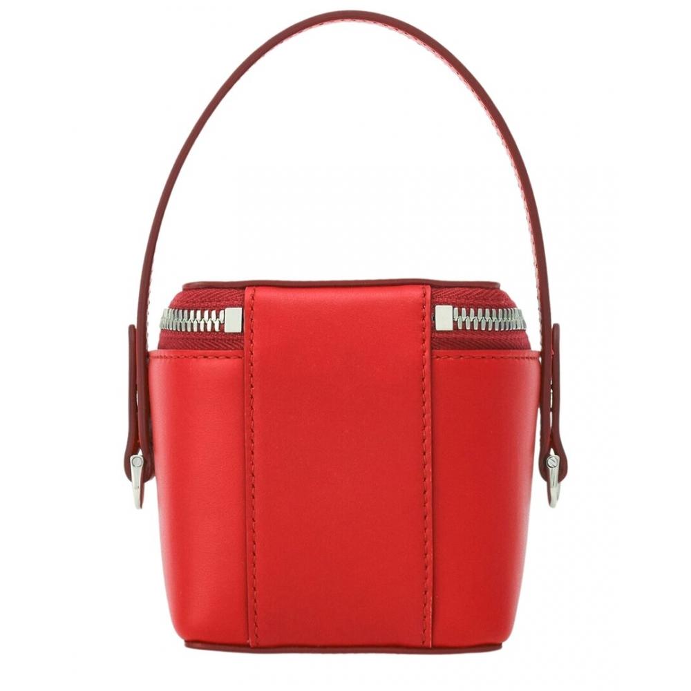 Salvatore Ferragamo Ferragamo Leather Vanity Case Red