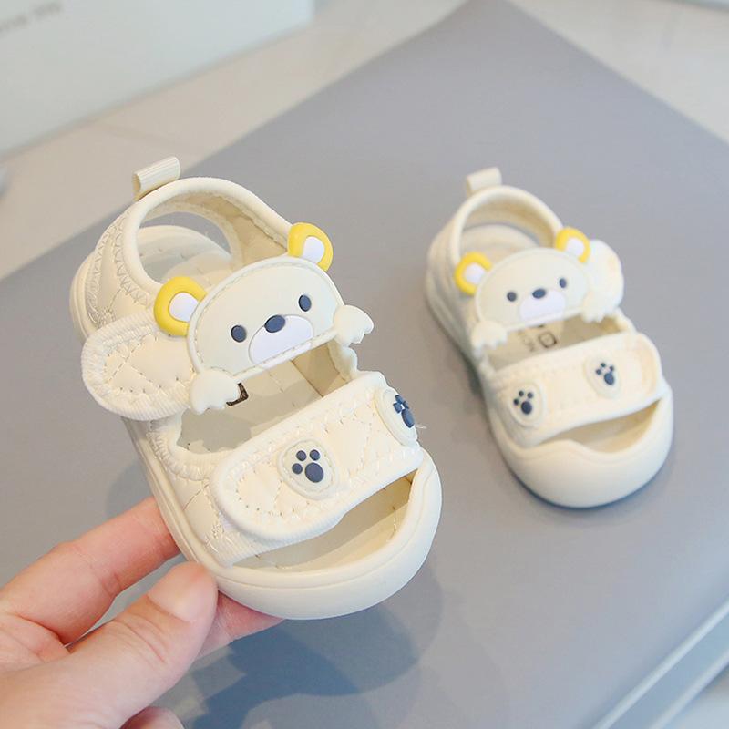 

Baby Shoes, Sandals, Walking Shoes, Boys and Girls Soft-soled Beach Shoes, Baby Shoes 16 бежевый