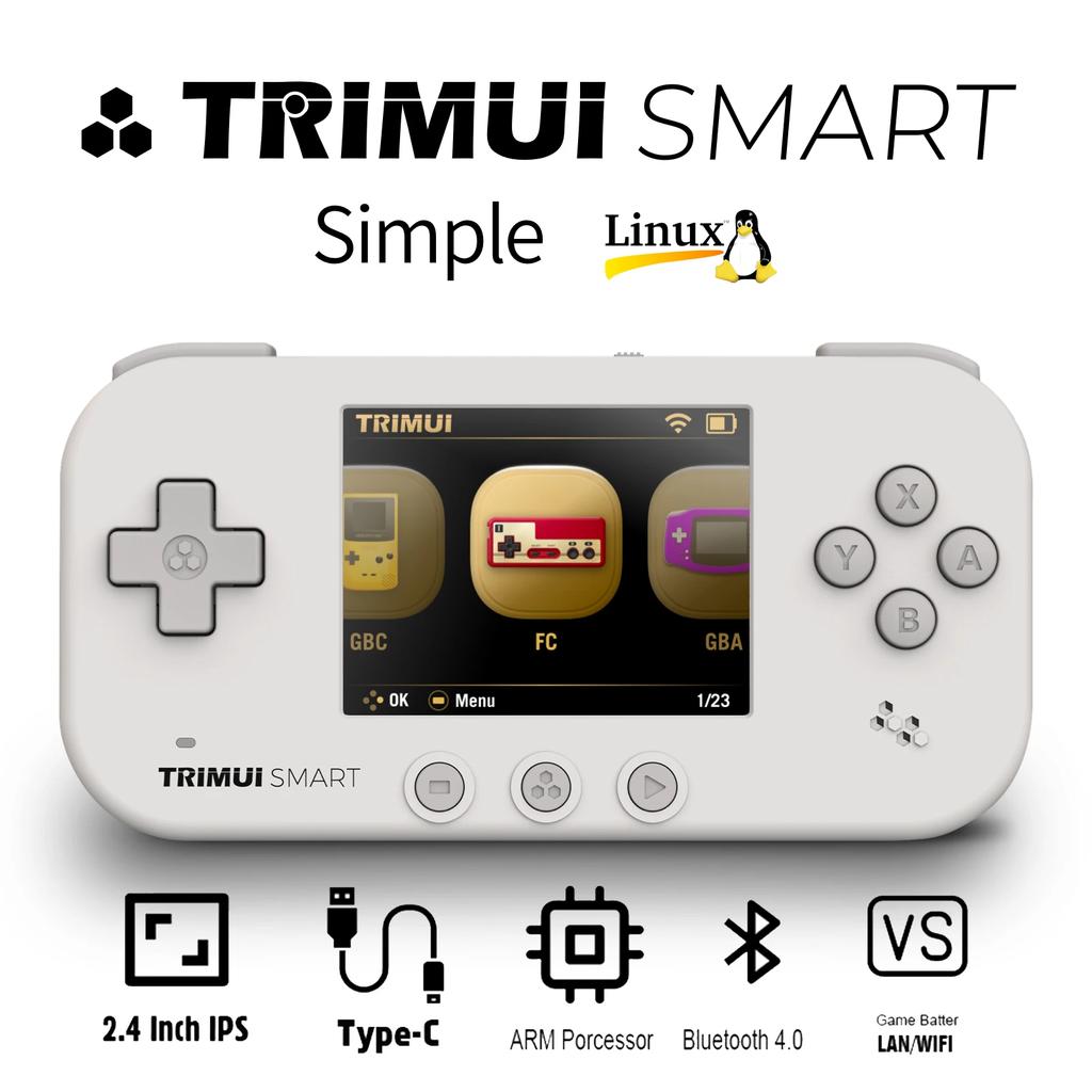 BOYHOM TRIMUI SMART Handheld 2.4'' IPS Screen Wifi BT4.0 Smart Pro Mini Linux System Retro Portable Video Simulator Console