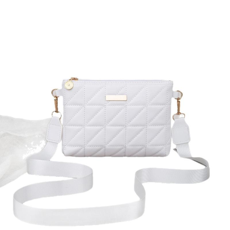 Women's bag Fashion embroidered small square bag Portable change bag One shoulder oblique span clutch bag Mini mobile phone bag