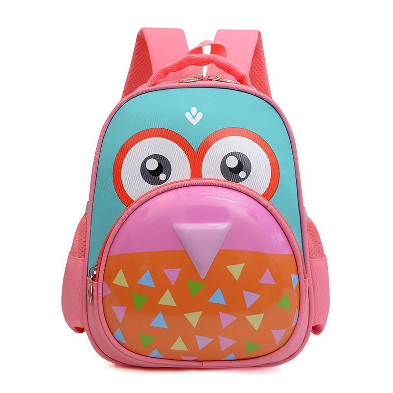 Cartoon Childrens Backpack With Unicorn Shark And Dog Print For Daily Schooling