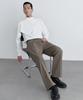 MUSINSA STANDARD Reverse One-Pleat Wide Hidden Banding Slacks [Dusty Beige]