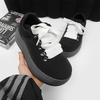 Bread shoes ugly cute casual thick sole heightening round head spring and summer thick low top tide lace-up sports board shoes