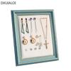 Creative Retro Photo Frame Display Jewelry Stand Vertical Home Dressing Table Earrings Bracelet Storage Board Wall Hanging Home