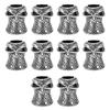 10Pcs Large Hole Anti Lost Lanyard Bead Zinc Alloy Non Slip Lanyard Bead  for Umbrella Rope