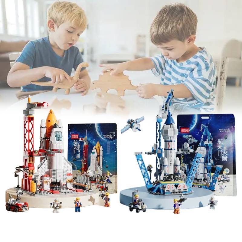 Shuttle Rocket Space Building Blocks Toys Children Educational Gift Boys Girls