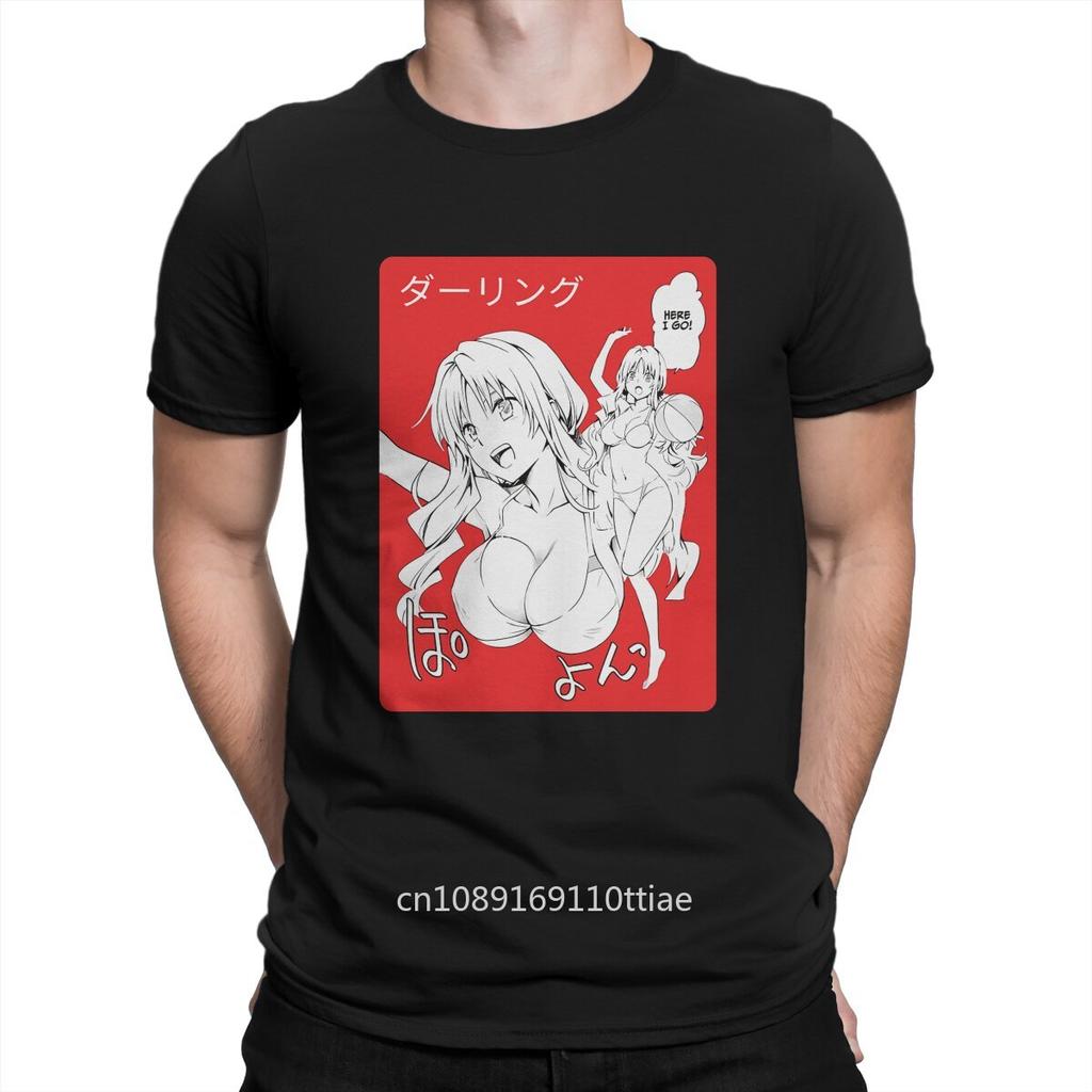 Darling In The Franxx Anime Creative TShirt for Men Zero Two Round Collar Basic T Shirt Personalize Gift Clothes Tops