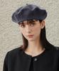 Bajal Cursive Logo Wool Beret Grey