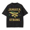 Sommer Jamaika Stark Jamaika Stolz Gewaschenes T-Shirt Merch Harajuku T-Shirts Unisex Damen Tee