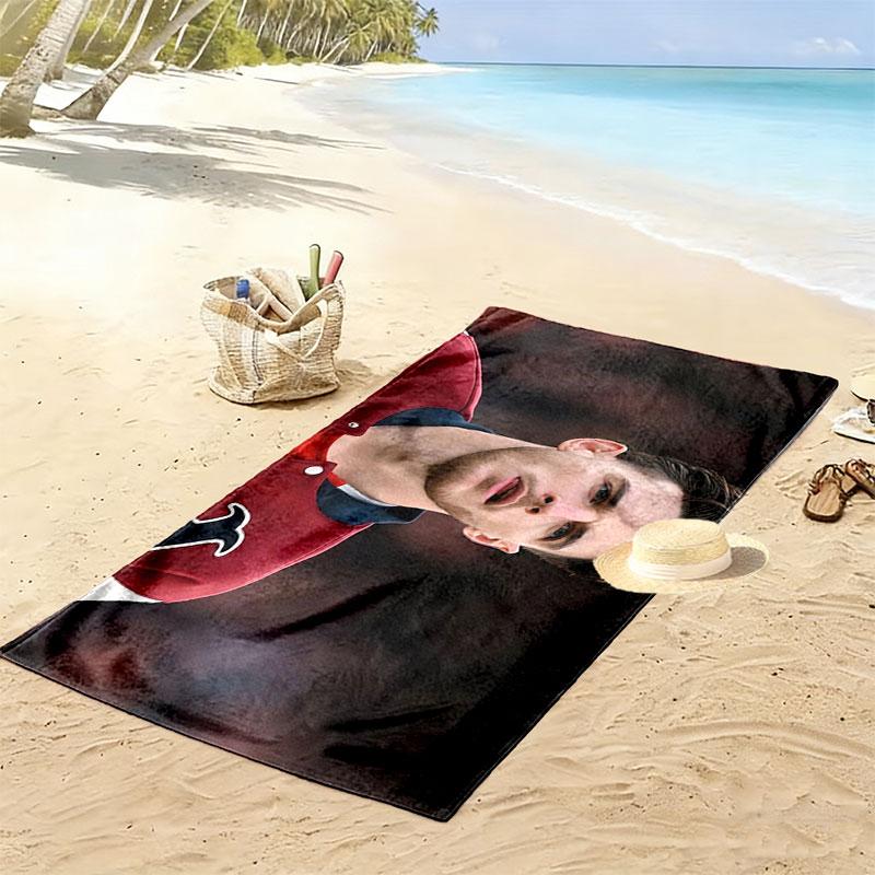 Rice Print Beach Towel, Large Soft Quick Dry Towel for Beach Camping Swimming