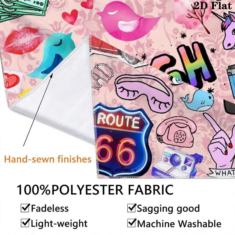 Stylish Graffiti Pattern Home Decor Tapestry, Wall Hanging, Decorative RV Wall Cloth.MGT0918496