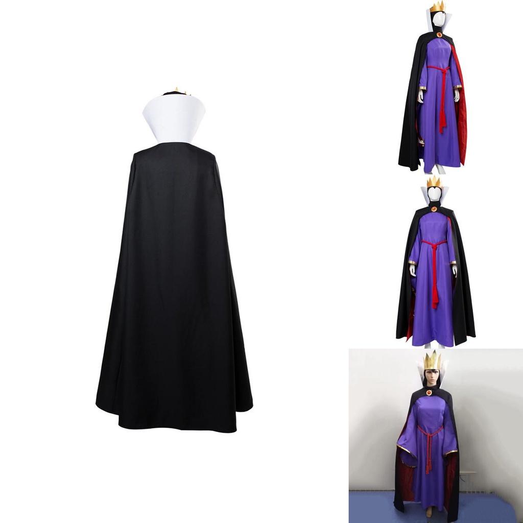 Enchanting Snow White Evil Queen Dress Outfit For Adult Halloween Carnival Events