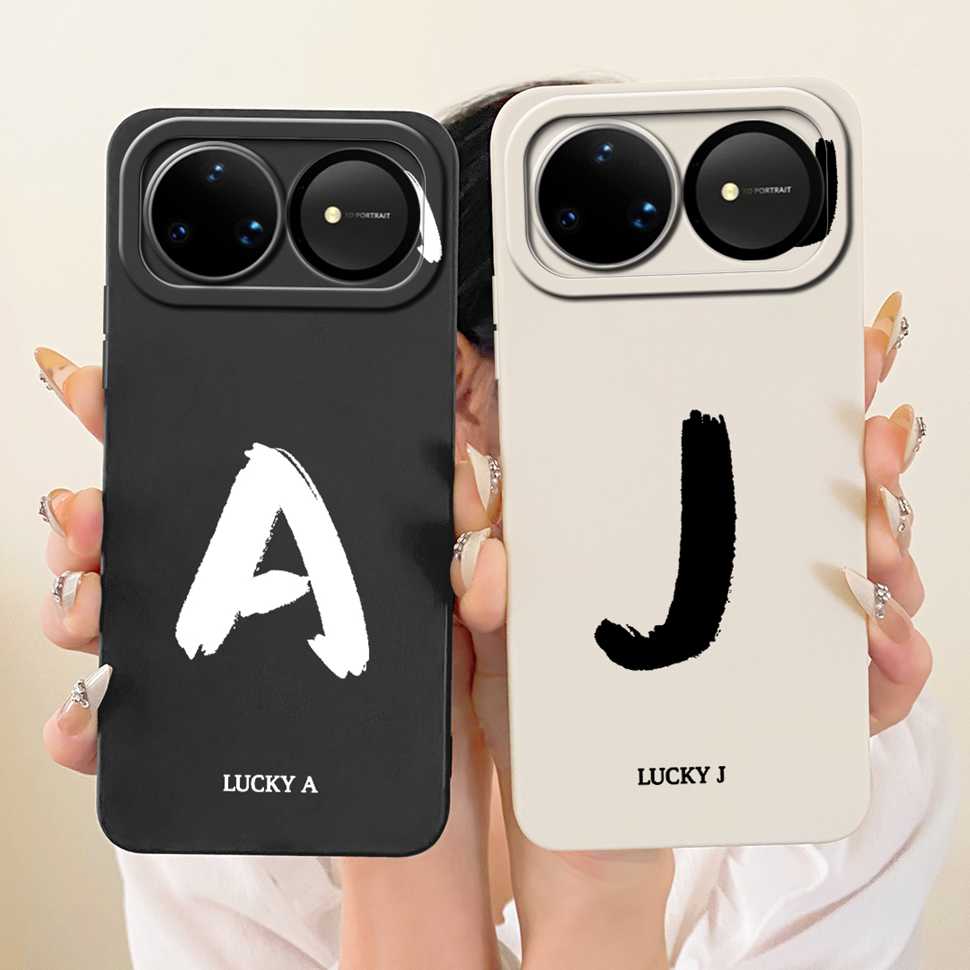 For Huawei nova 15 Ultra 5G Case SLY-AL00 Silicone Cover For Huawei Nova15 Ultra 5G 6.84" Fashion Simple Letters A-Z Phone Shell