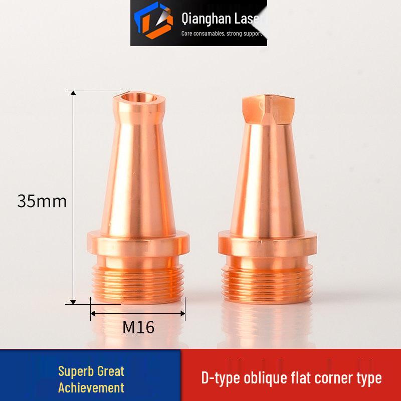 AS12 Dual Wire Feed Laser Welding Nozzle - Sharp Angle Wire Guide for Strong Precision Cutting