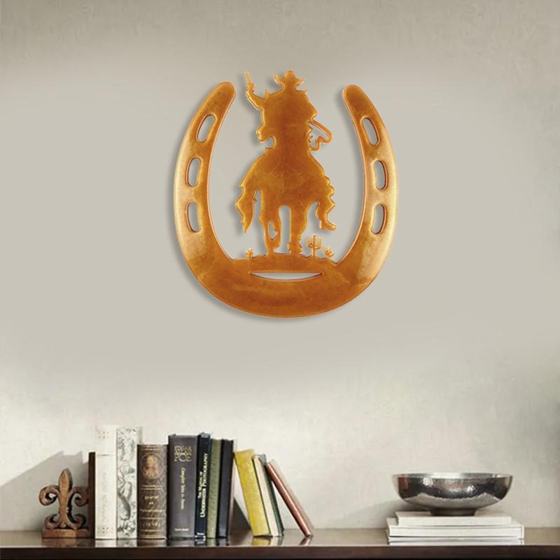 Nástěnné pryskyřičné formy Podkova Silikonové formy Epoxidová pryskyřice Kovbojský jezdec Forma pro DIY řemeslo Vánoční domácí dekorace