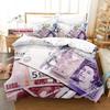Dolar Beding Set Single Twin Ful Quen King-Sized Dimensionsd Dimensions Bed Linen Set Aldult Kid Bedrom Duvetcover Sets 3D Print Money bed shet set