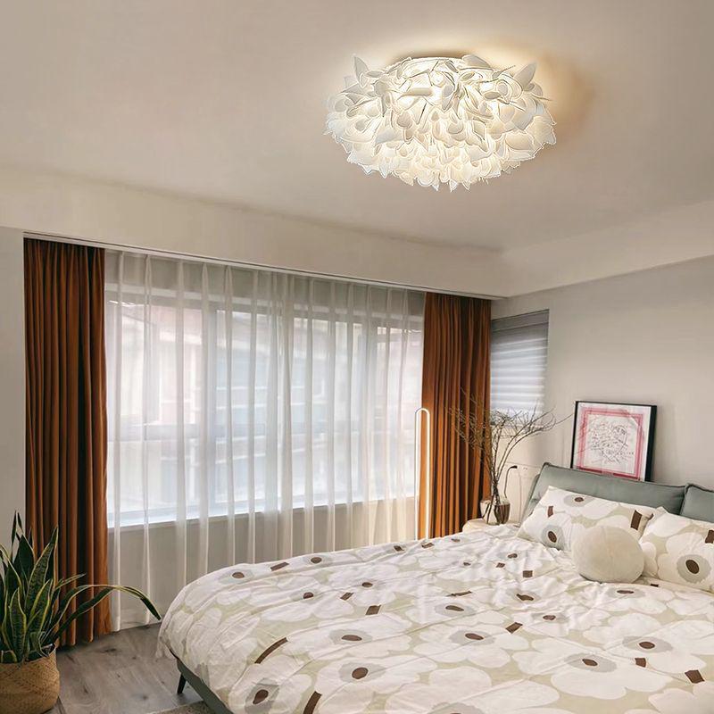 2025 Modern Minimalist Petal Ceiling Light - Full Spectrum, Warm & Romantic for Master Bedroom