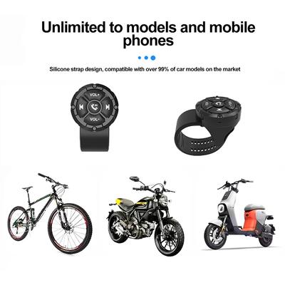 Drahtlose Bluetooth 5.3 Fernbedienungstaste Helmkopfhörer Motorrad-/Fahrradlenker-Mediencontroller Lenkradfernbedienung