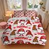 3pcs Christmas Gnomes Bedding Set, Breathable And Soft, Suitable for All Seasons Machine Washable, Suitable for Bedroom Decoration,yy250822120