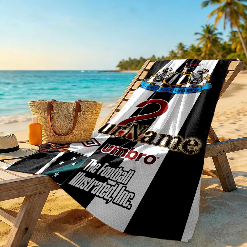 Newcastle Customizable Name Beach Towel Quick-Dry Soft Microfiber