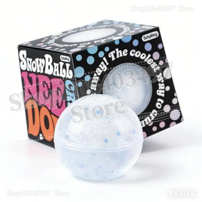//Schylling Nee Doh Snowball Crunch Sensory Squeeze Toy Crunch Sound Stress Relief Fidget Ball For Kids Adults For Kids Friends